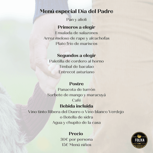 Este restaurante de Dénia te ofrece un delicioso menú asturiano para que vivas un Día del Padre inolvidable 2 Imagen: Menú Día del Padre en Folixa Asador Sidrería
