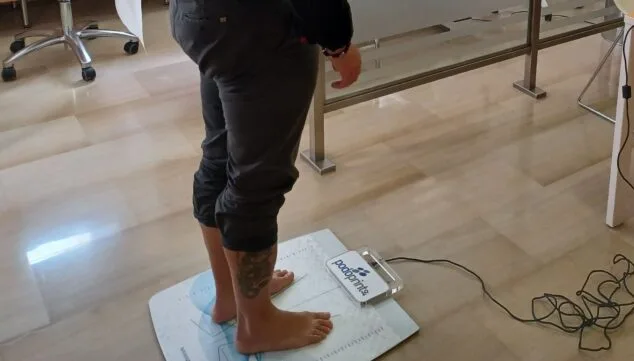 Imagen: Podoprints para el estudio de la pisada en Hospital San Carlos