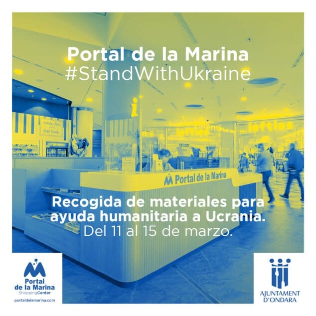 Imagen: Portal de la Marina - Punto de recogida de ayuda a Ucrania