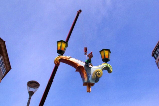 Imagen: Plantà de la falla Saladar durante el viernes