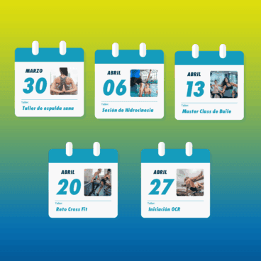 Programación de actividades en Centro Deportivo Dénia