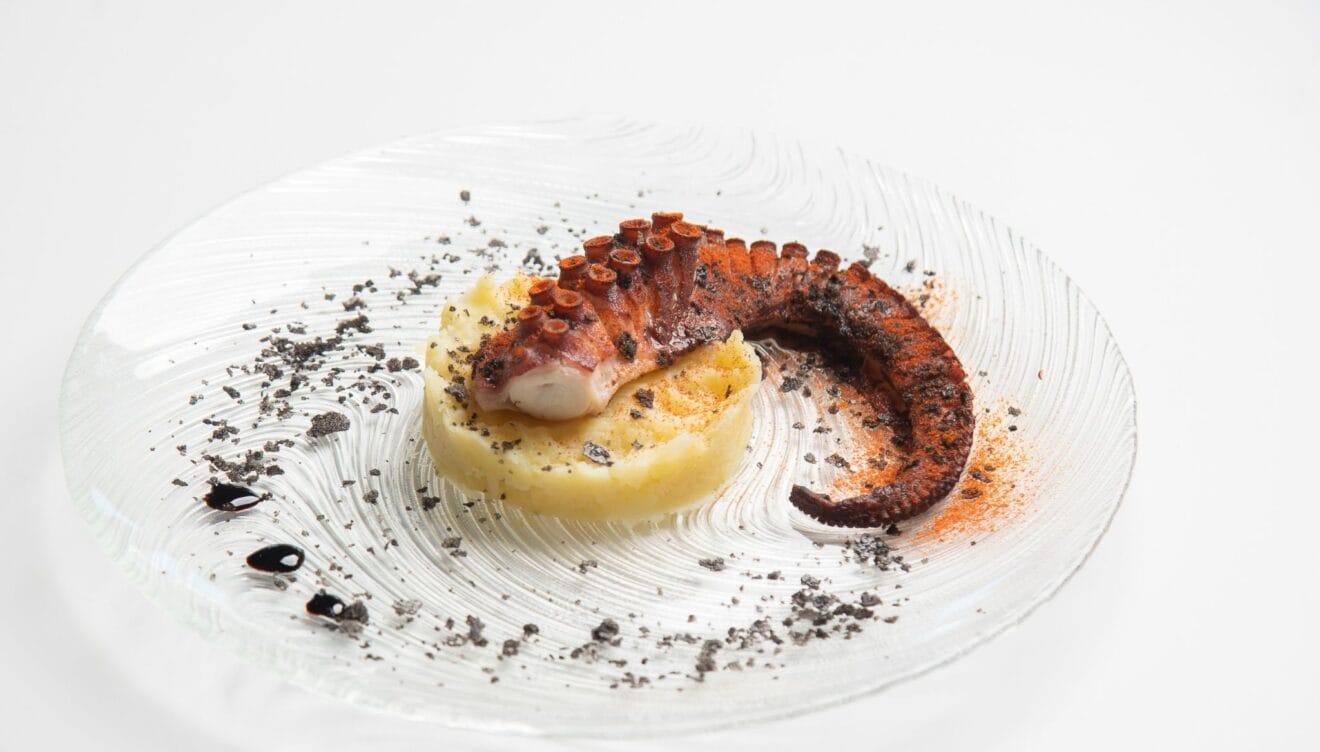 Pulpo fresco en este restaurante de Dénia