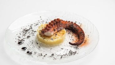 Pulpo fresco en este restaurante de Dénia