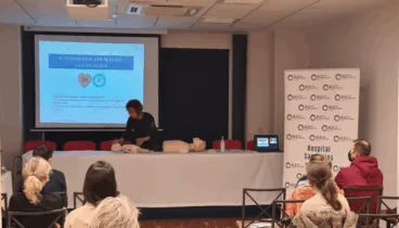 taller de reanimacion pediatrica en hla san carlos