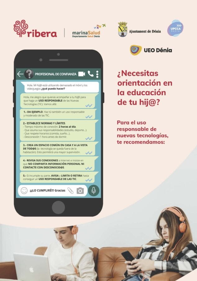 Imagen: Uso responsable de nuevas tecnologías en niños y adolescentes