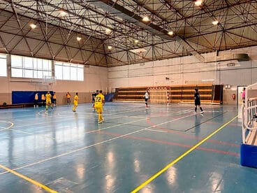Cancha de Dénia en el partido contra Serelles Alcoy