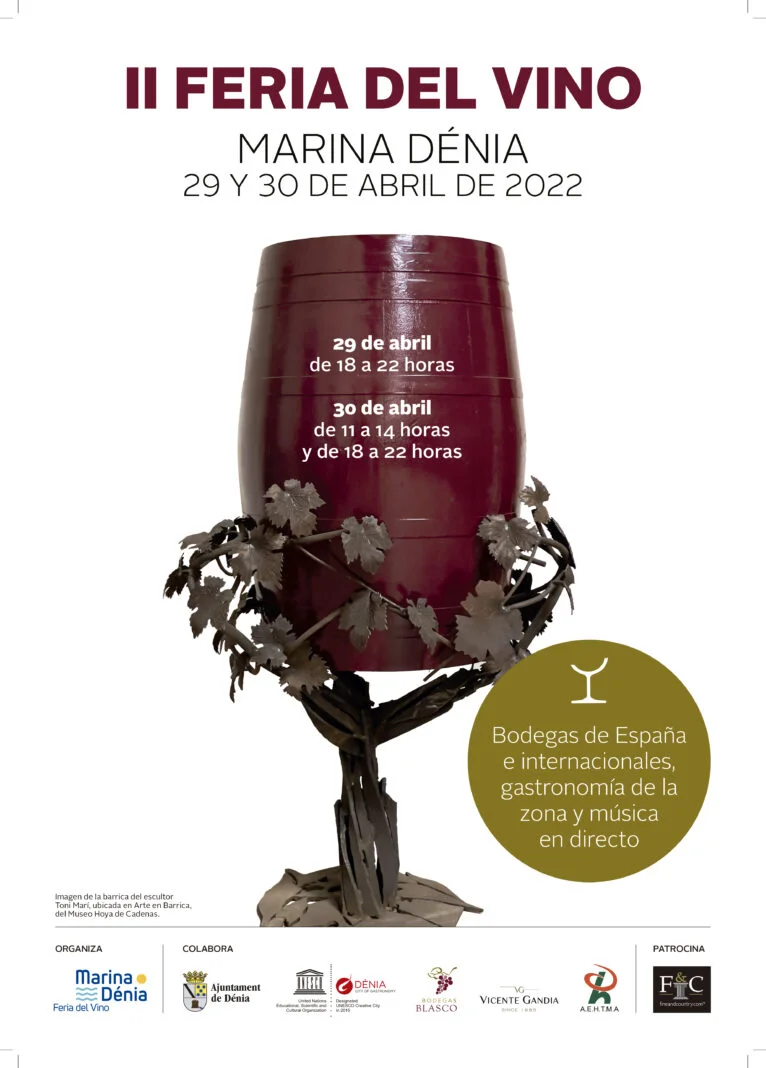 Cartel Feria del Vino Dénia 2022