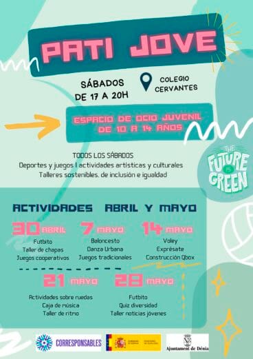 Cartel Pati Jove COlegio Cervantes