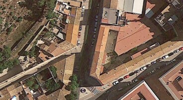 imagen de satelite de la calle fora mur de denia