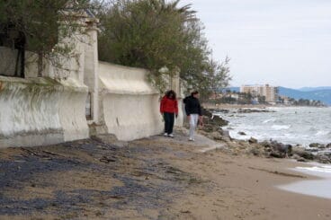 Manto de medusas sobre las playas de Dénia 01