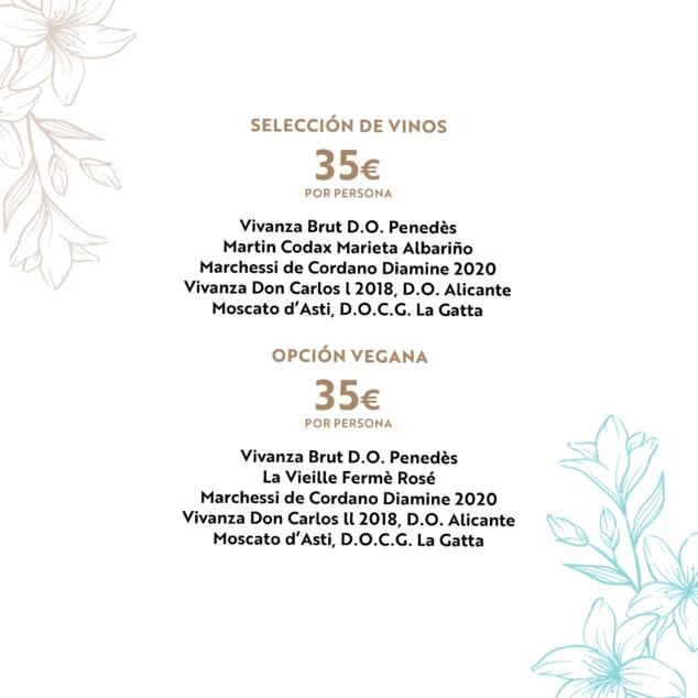 Date un capricho o disfruta de un plan perfecto de Pascua con estas fantásticas ideas 20 menu maridaje en nomada