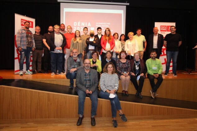 Imagen: Nueva ejecutiva del PSPV-PSOE Dénia