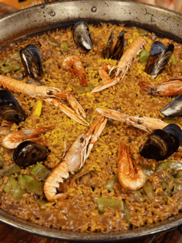 Paella de marisco en La Cuina de Pepa