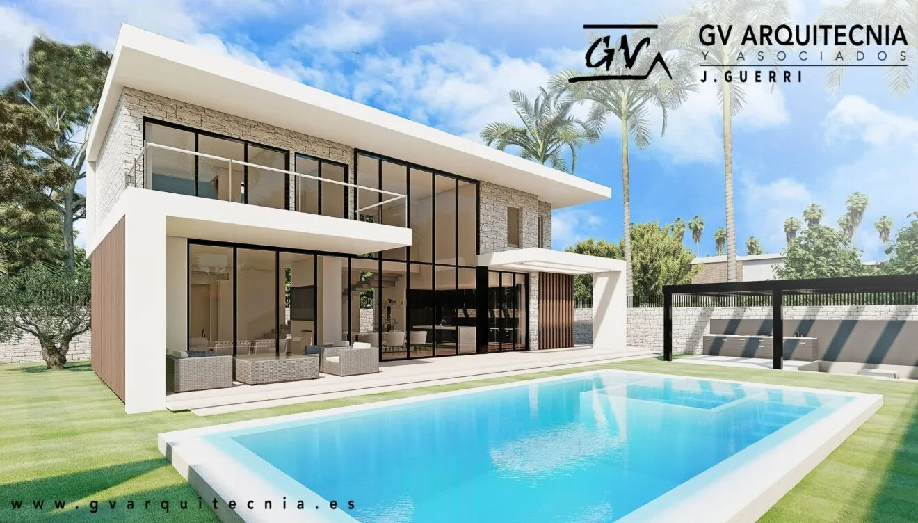 Proyecto de casa con piscina en San Antonio de Benagéber