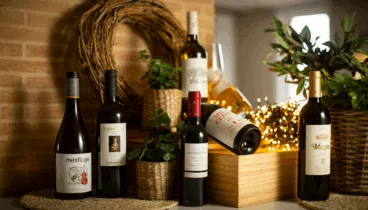 Selección de vinos en Restaurante Hotel Los Ángeles