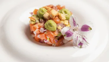 Tartar de atún en Restaurante Hotel los Ángeles