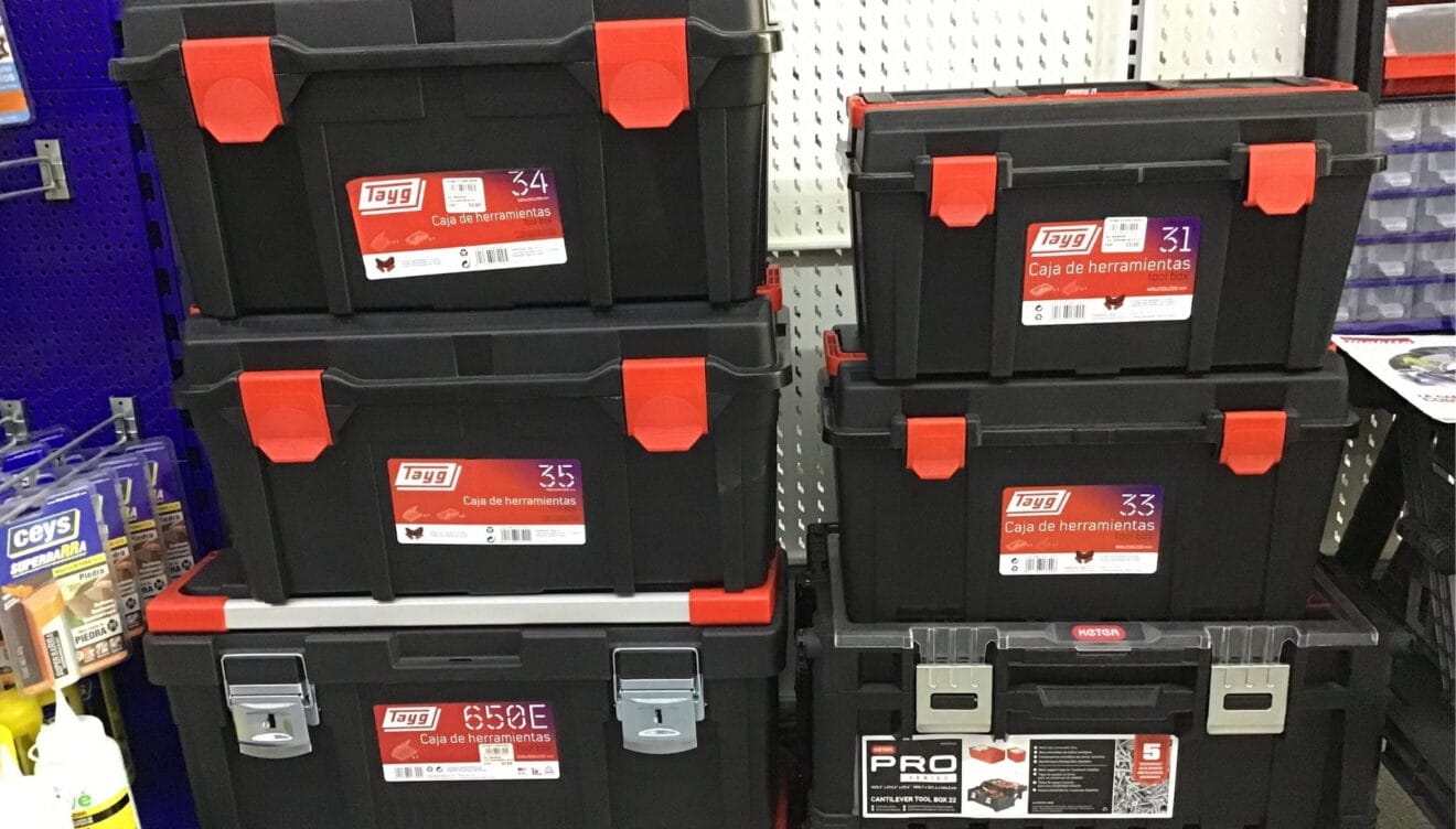 Cajas de herramientas de la marca Tayg