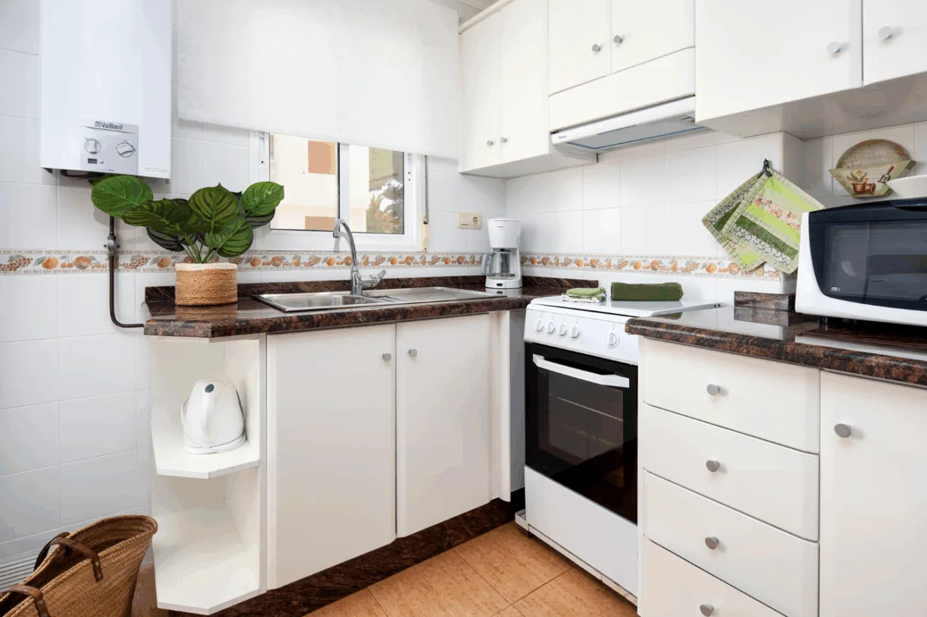Cocina completamente equipada del apartamento