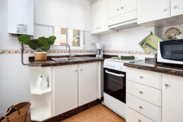 Cocina completamente equipada del apartamento