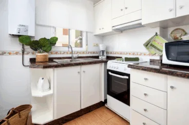 Cocina completamente equipada del apartamento