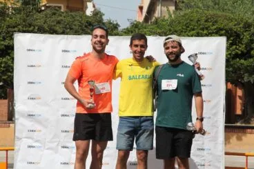 Jordi Ripoll, Pablo Delgado y Martí Mestre en el podio de la categoría Senior Masculino