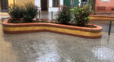 lluvia torrencial en la plaza tenor cortis de denia