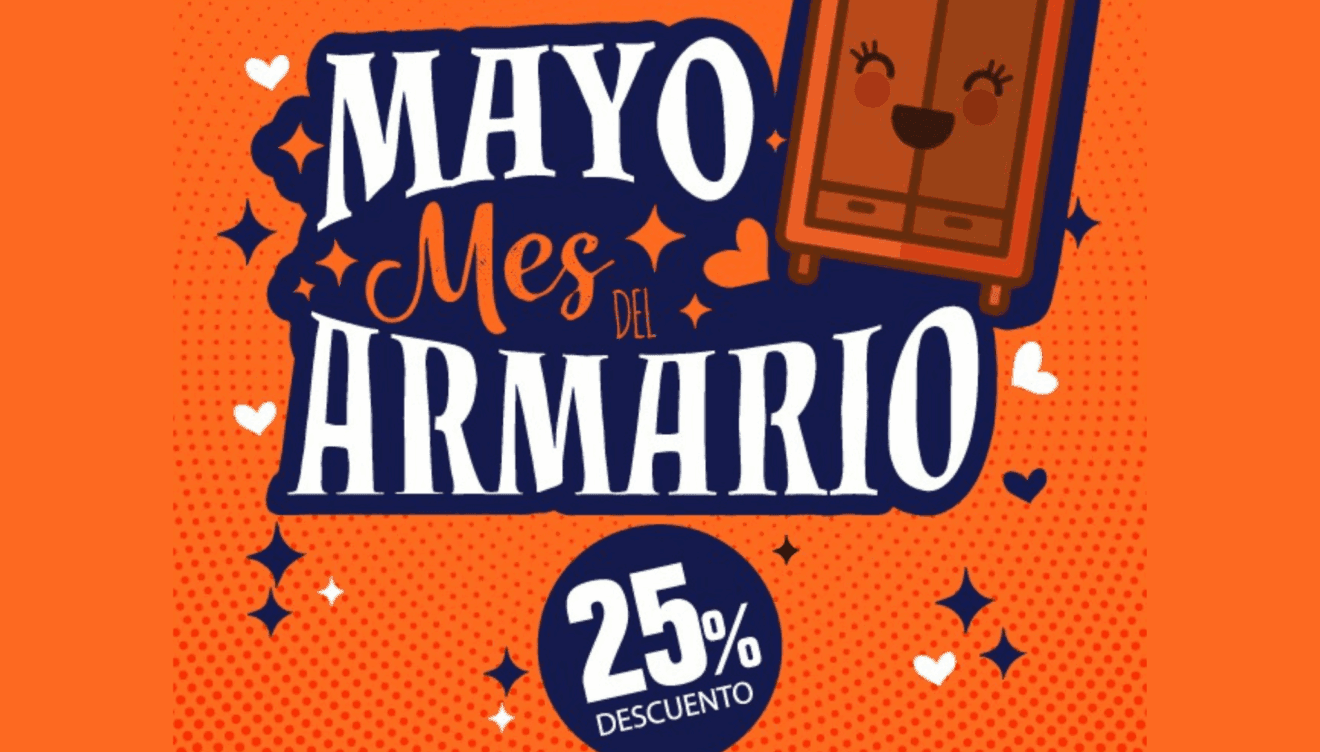 Mayo mes del amario con descuentos del 25%