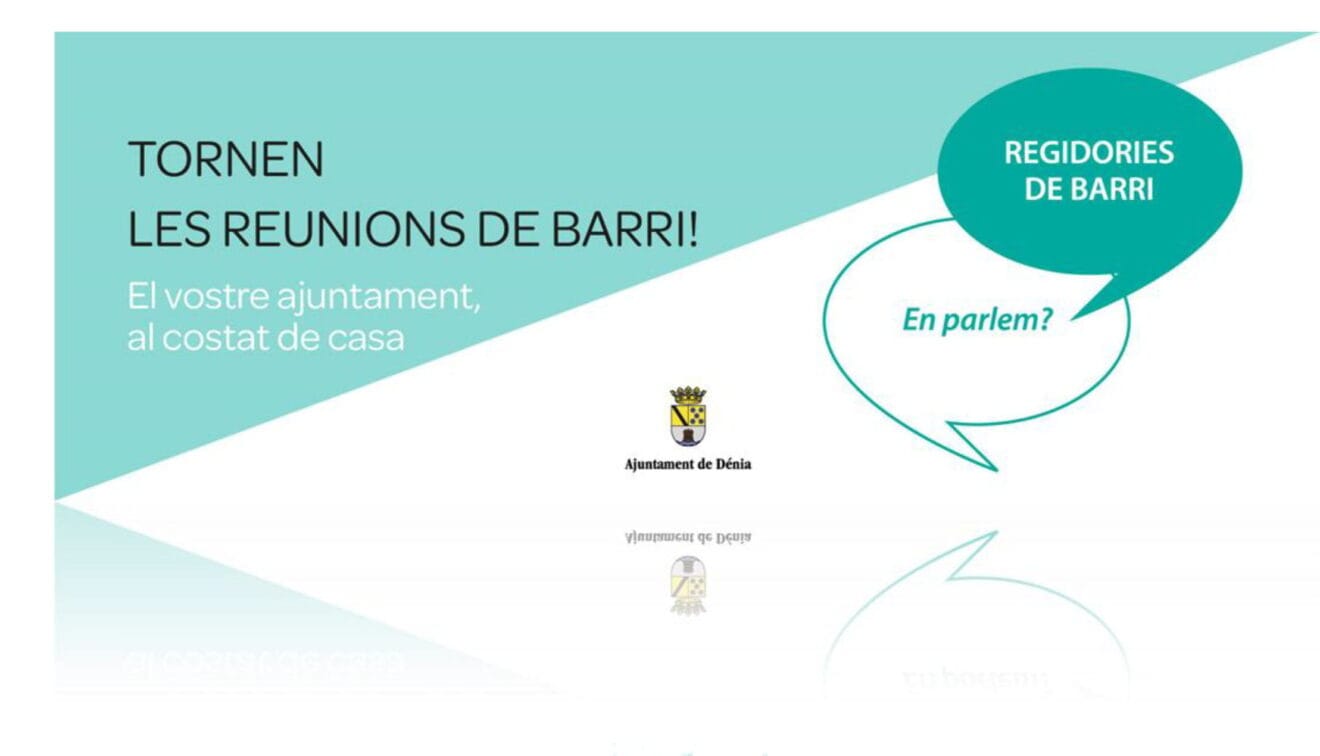 Portada de reuniones de barrio en Dénia de junio