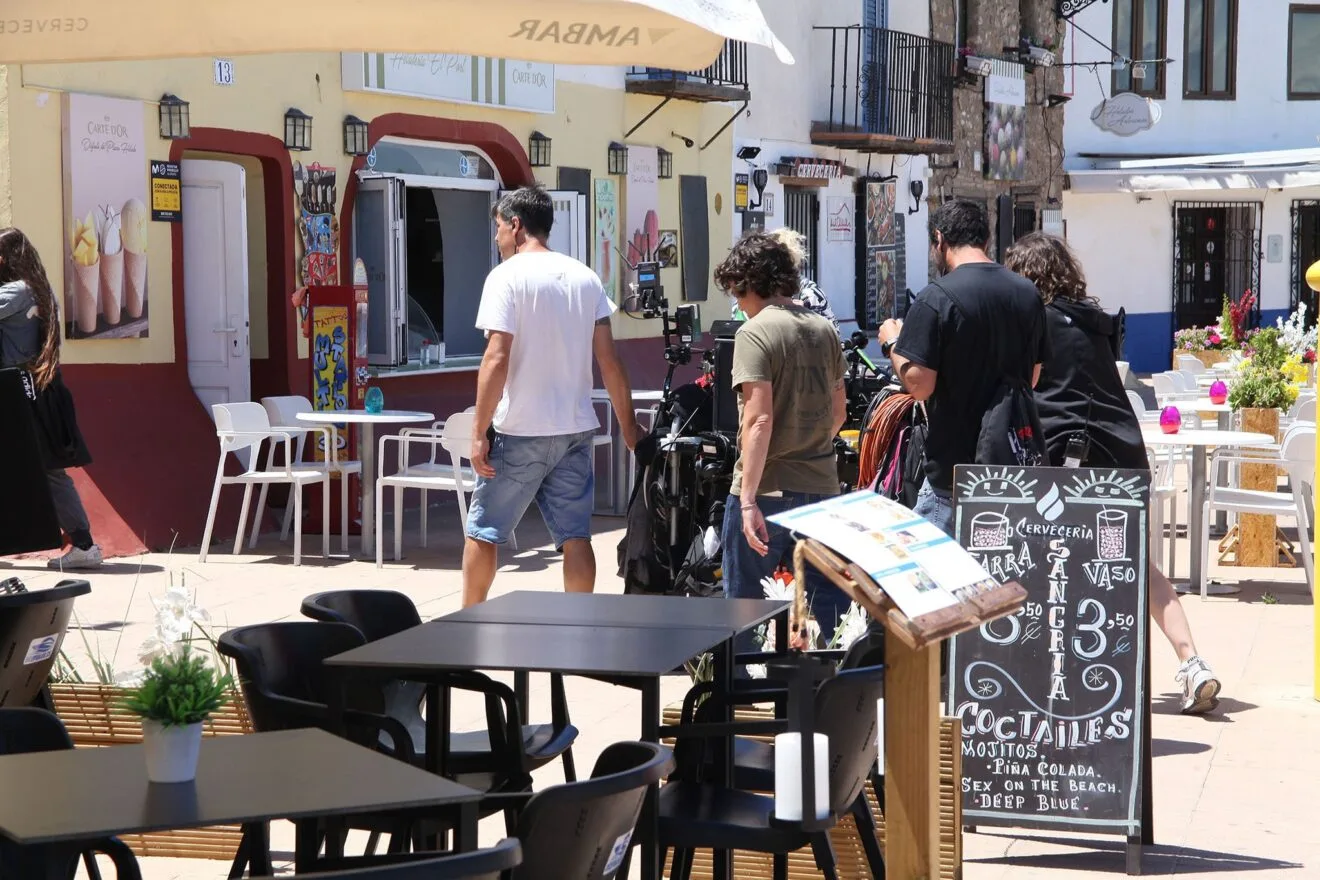 Rodaje en Dénia de la serie Escándalo de Mediaset 11