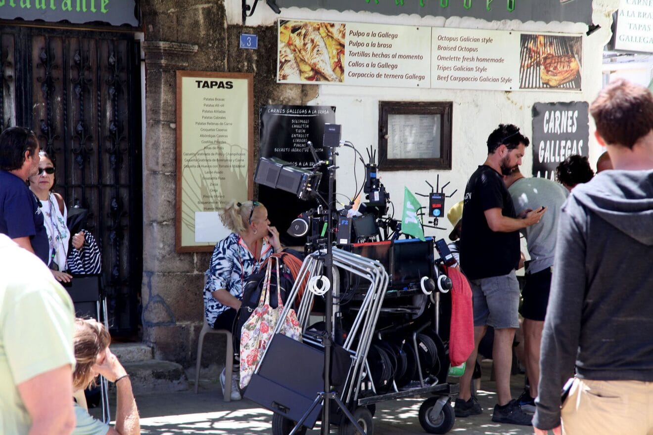 Rodaje en Dénia de la serie Escándalo de Mediaset 21