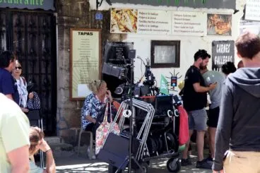 Rodaje en Dénia de la serie Escándalo de Mediaset 21