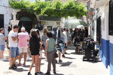 Rodaje en Dénia de la serie Escándalo de Mediaset 23