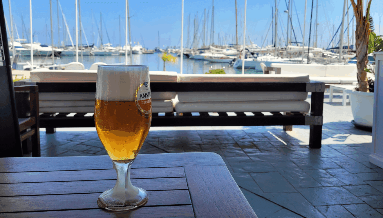 Tendrás unas vistas privilegiadas mientras tomas algo