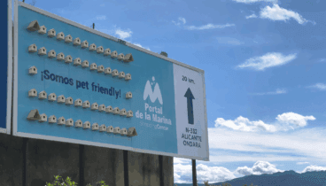 vallas pet friendly de portal de la marina