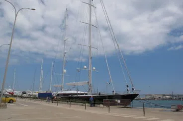 Velero Parsifal III en el puerto de Dénia 02