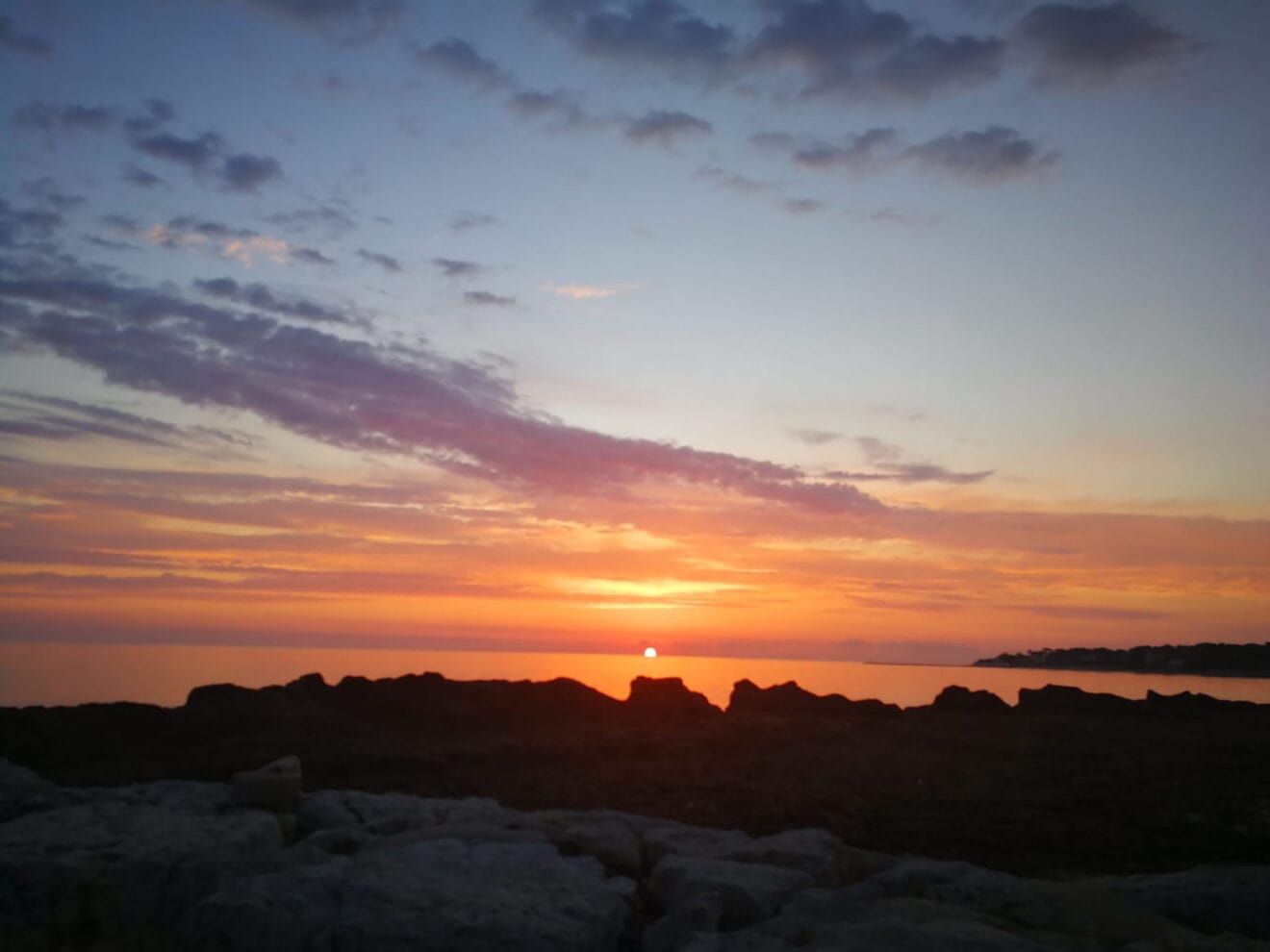 Amanecer en el litoral sur de Dénia