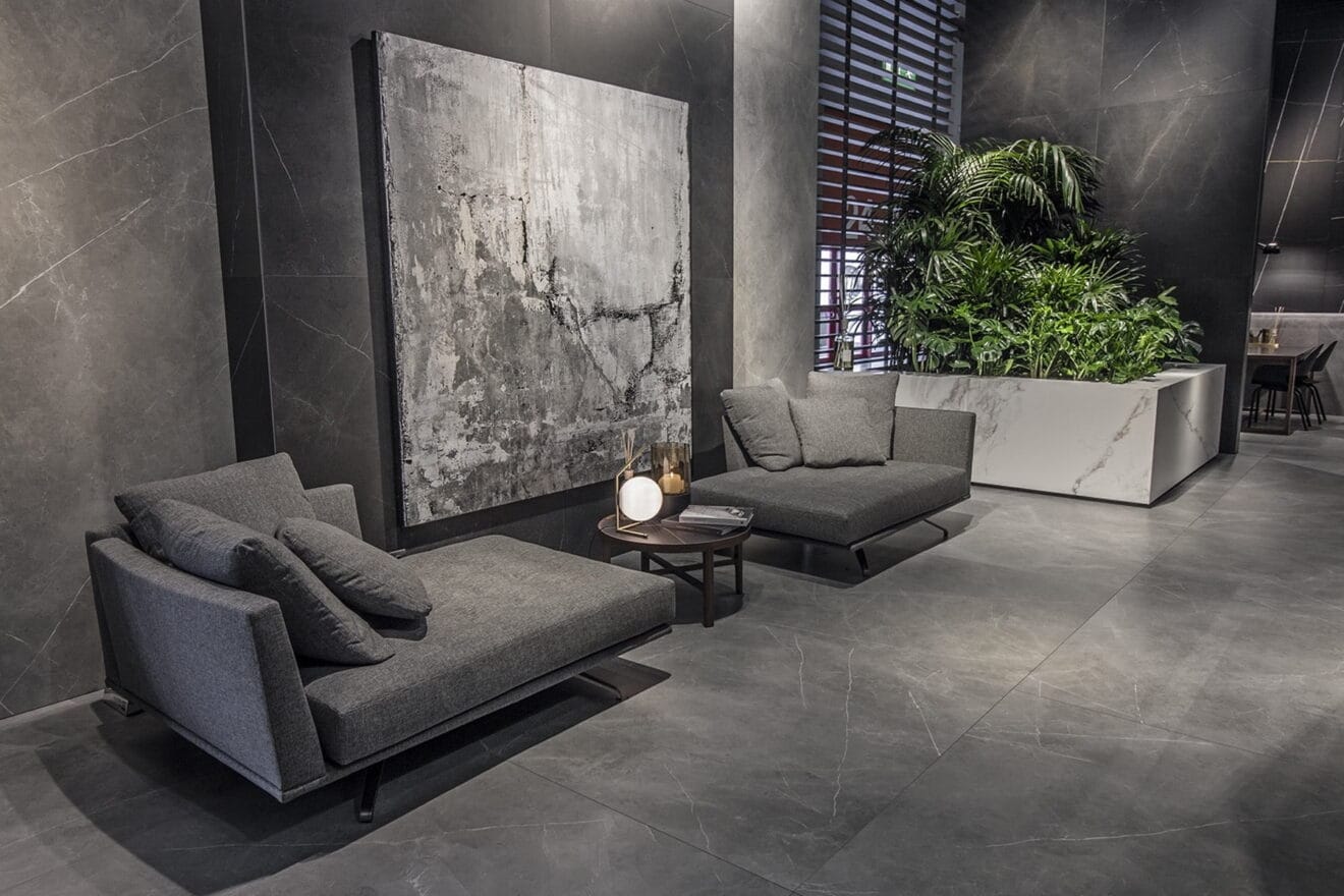 Azulejos gama Storm en gris-negro - Cresan