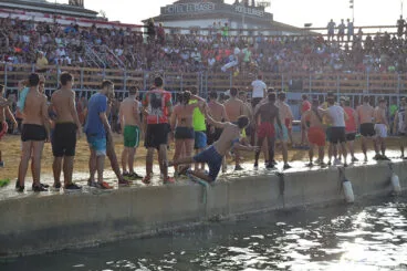 celebració dels bous a la mar a les festes de denia