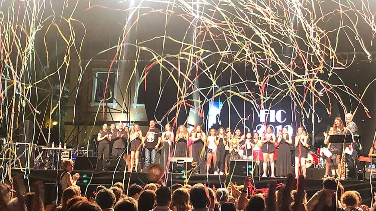 Escenario durante el Festival Intergeneracional de la Canción de 2019