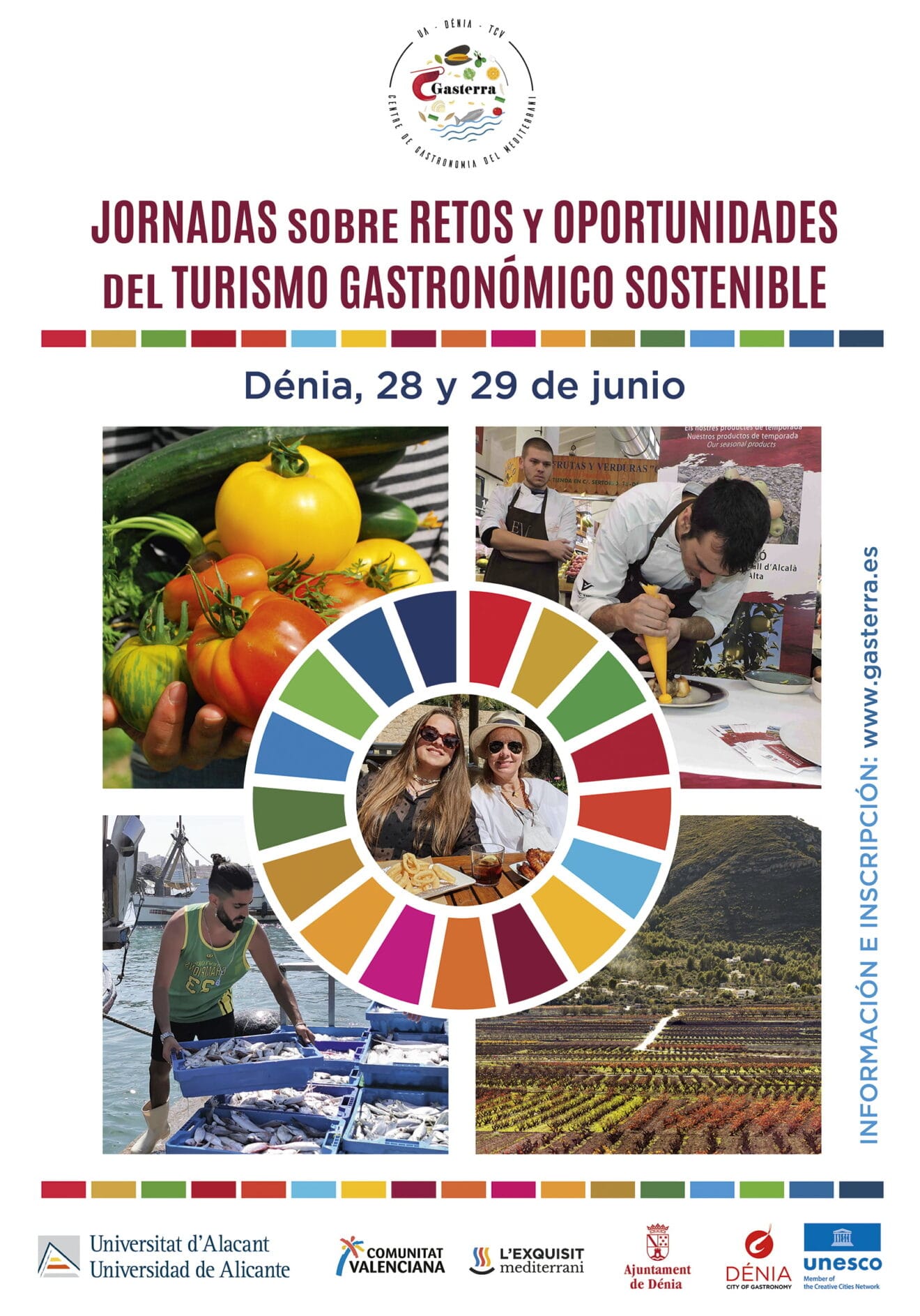 Cartel de las jornadas de turismo gastronómico sostenible