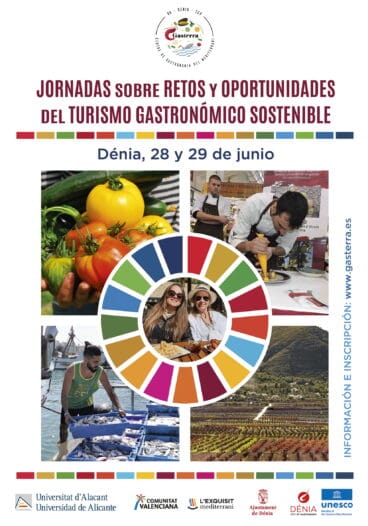 Cartel de las jornadas de turismo gastronómico sostenible
