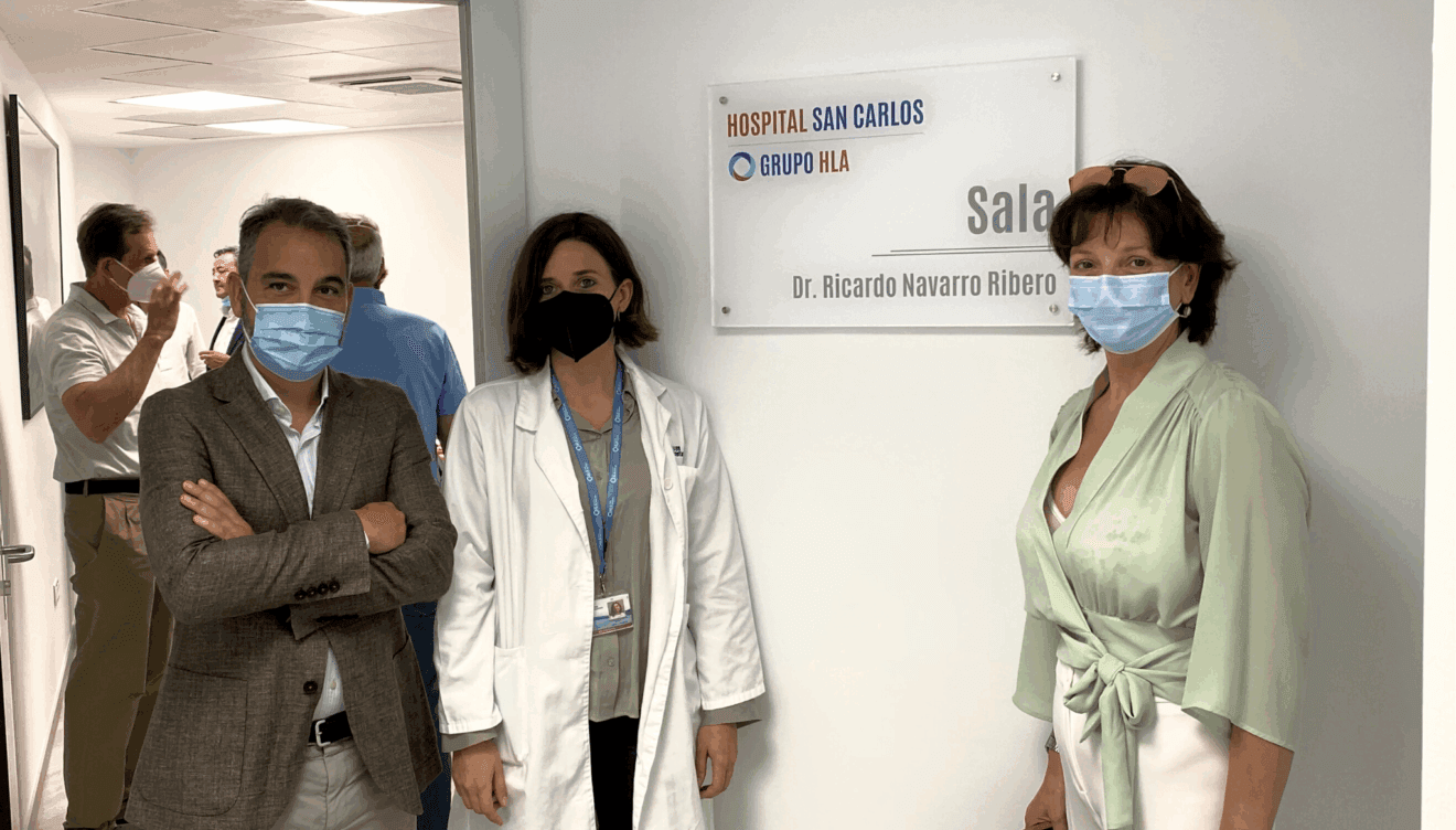 Susana Ivorra, Gerson Morales y Dra. Iranzo - Sala Dr. Ricardo Navarro
