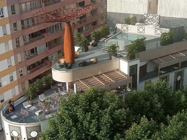 Imagen: Terraza sobre el hotel de la calle Marqués de Campo de Dénia
