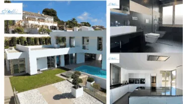 villa moderna y elegante con piscina privada en moraira