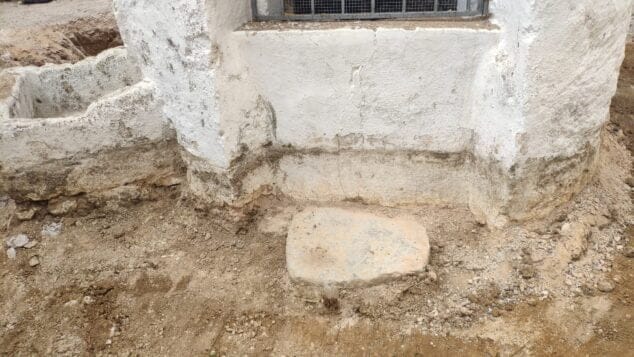 Imagen: Base del pozo en Jesús Pobre