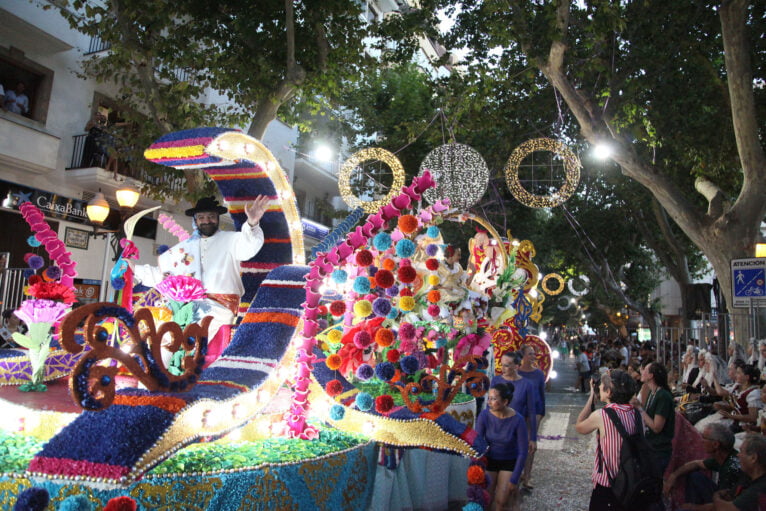 float of the center