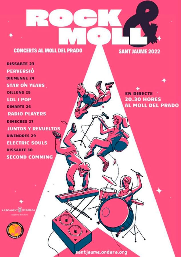 Imagen: Cartel de Rock & Moll - Fiestas de Sant Jaume 2022