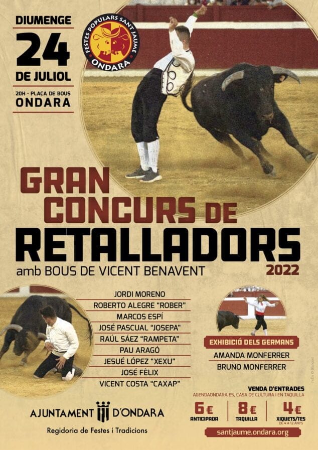 Imagen: Concurso de Recortadores en las fiestas de Sant Jaume 2022