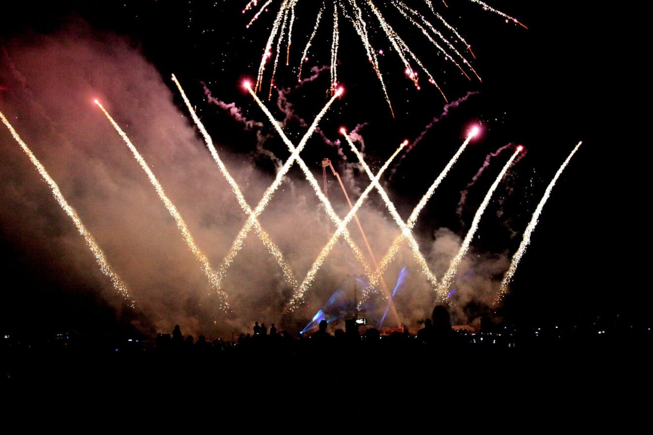 Espectáculo piromusical de las fiestas mayores de Dénia 2022