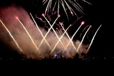 Espectáculo piromusical de las fiestas mayores de Dénia 2022